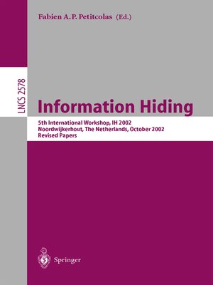 cover image of Information Hiding